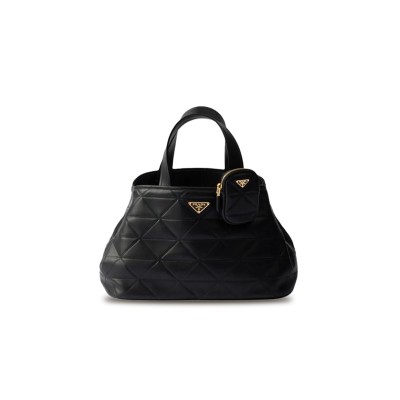 PRADA MEDIUM LEATHER TOTE BAG WITH STITCHING 1BG545 (35*22*15cm) 